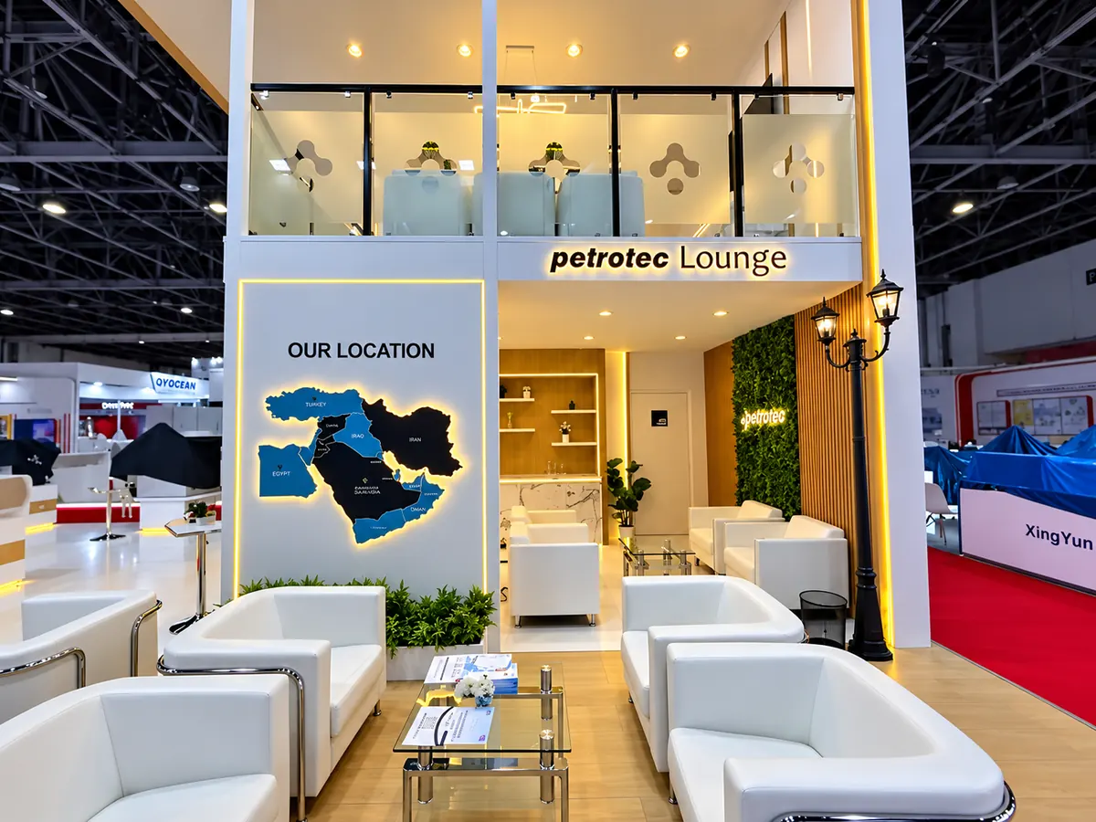 Custom healthcare exhibition stand built by Levo Exhibitions for Dermaqual
